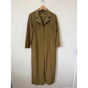 Monkl Women's Wide-Leg Jumpsuit – Khaki – Size‎ Medium – NWOT